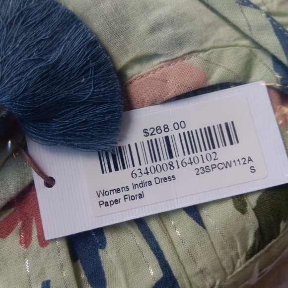 Pink Chicken Womens Indira Dress - Paper Floral Small - Picture 9 of 9